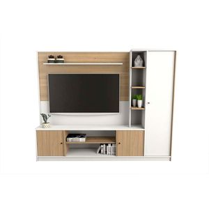 Centro Entretenimiento Tables 1110 2,25m Olmo y Blanco