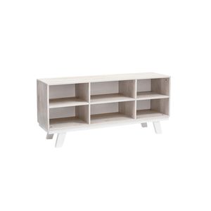 Mueble TV Zen 1,36m blanco/Helsinki Silcar