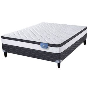 Sommier y Colchón de Resortes 2 Plazas Serta Nixa 130x190