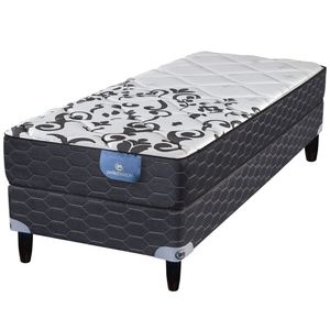 Sommier y Colchón de Resortes 1 Plaza Serta Branson 80x190
