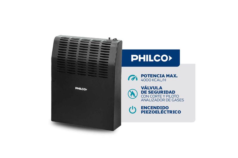 CalefactoraGasTiroBalanceadoPhilcoPHTB4000GNP4000Kcal