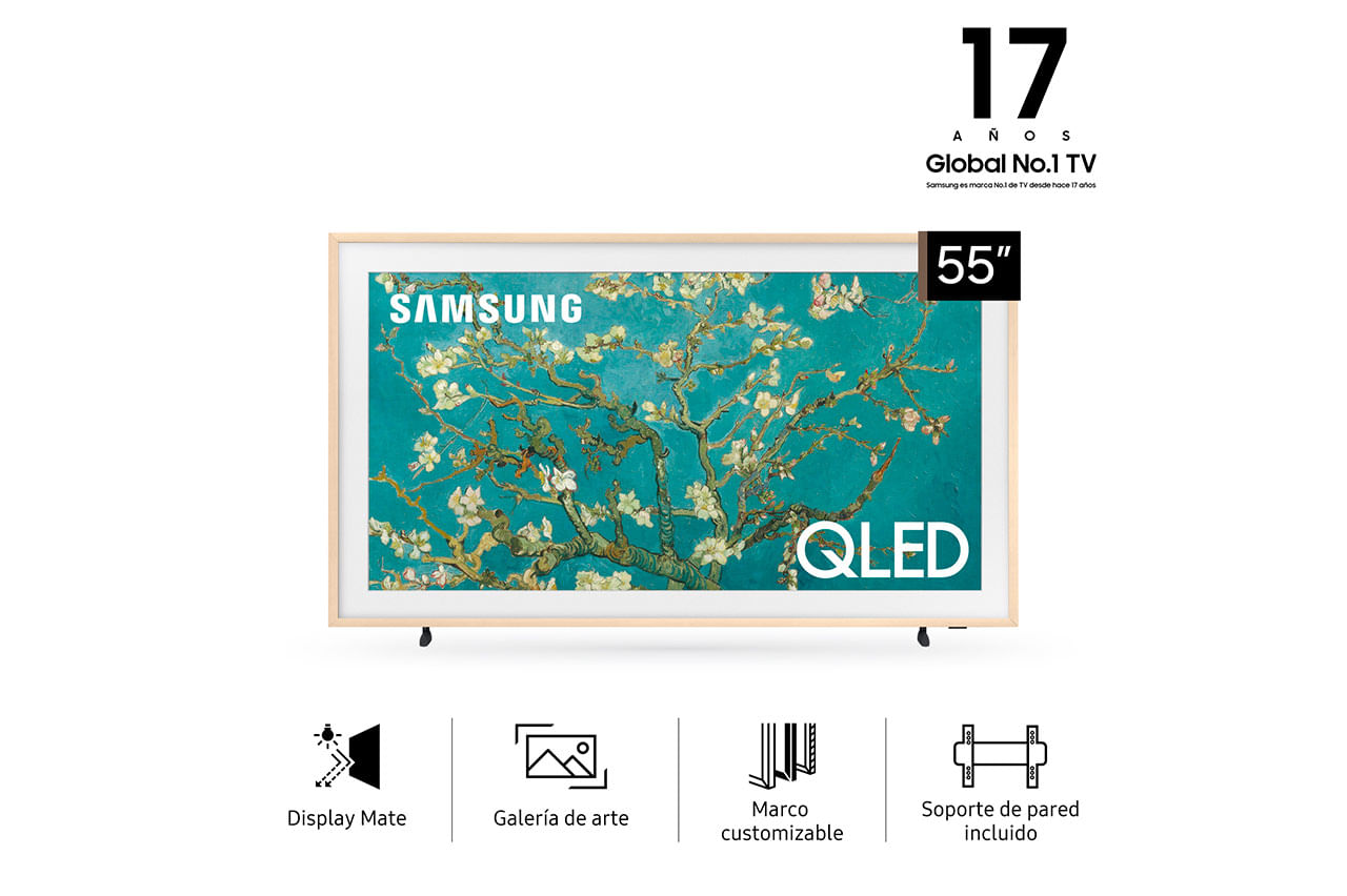 Smart TV 55 QLED UHD 4K Samsung The Frame Art Mode Beige QN55LS03BAGCZBT -  Pardo