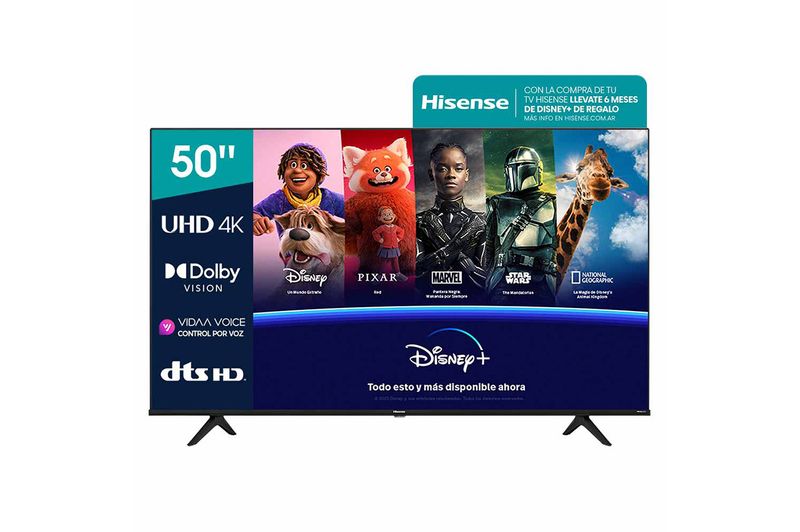 SmartTV50”UHD4KHisense50A64H