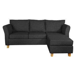 Sillón Esquinero Trento 3 cuerpos Chenille Jumper Gris Oscuro