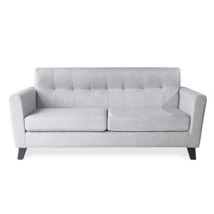 Sillón Kaysa 3 Cuerpos de Chenille Jumper Gris Claro