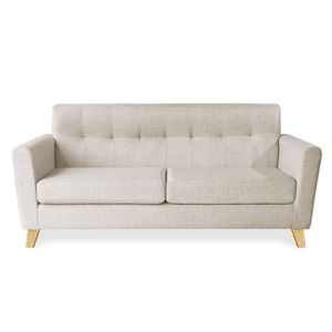 Sillón Kaysa 3 Cuerpos de chenille Jumper Beige