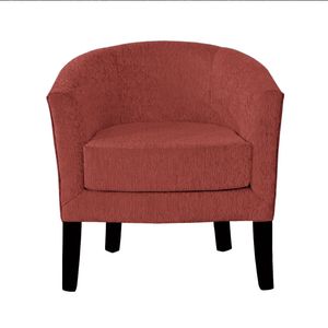 Poltrona Curvé 1 Cuerpo de Chenille Zafiro Terracota