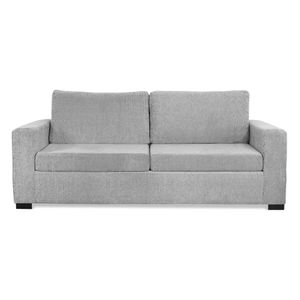 Sillón Cubik 3 Cuerpos Chenille Zafiro Gris Claro