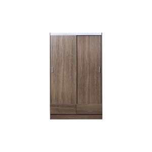 Placard Corredizo Tana Plus Moccha 2 Ptas 2 Cajones Ricchezze