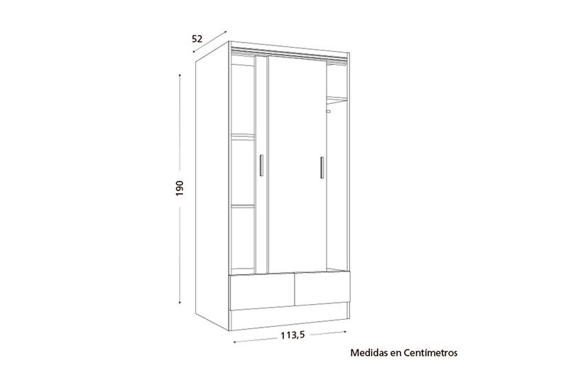 Placard-Corredizo-Tana-Plus-Moccha-2-Ptas-2-Cajones-Ricchezze