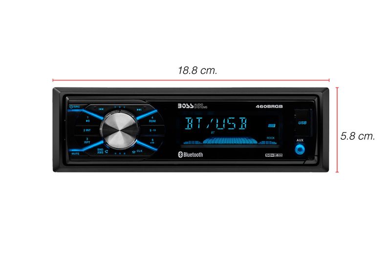 Autoestereo-Boss-Audio-460RGB-USB-Bluetooth