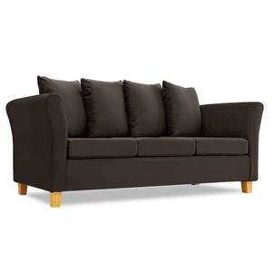 Sillón Trentino 3 Cuerpos Pana Antimanchas Chocolate
