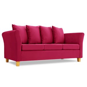 Sillón Trentino 3 Cuerpos Pana Antimanchas Gris Oscuro