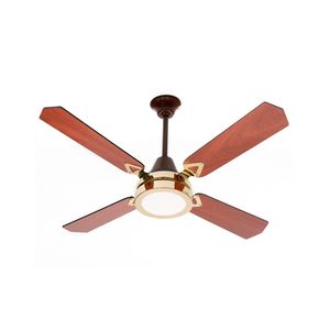 Ventilador de Techo Severbon c/Luz Led VTML420DC Dorado Cedro