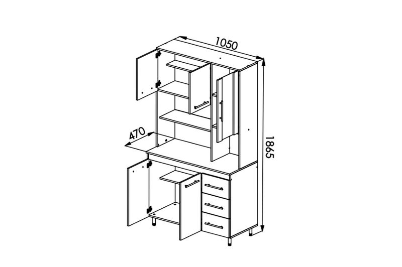 Kit-Triple-para-cocina-Orlandi-307-5-puertas-y-3-cajones-Blanco