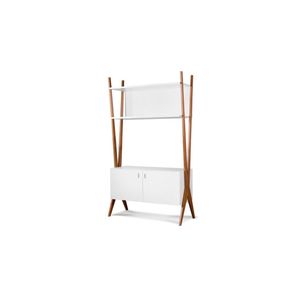 Modulo aparador roble-blanco 1.04x0.38x1.80m Genoud