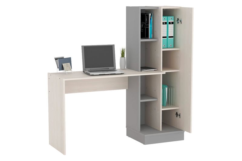 Escritorio-CBiblioteca-0ES110-GuatambuGrafito-1.30M-Piro-Muebles