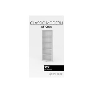 Librero 927 Blanco 0,60x0,30x1.80 Piro Muebles