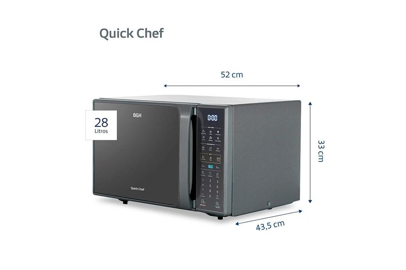 Horno-Microonda-Grill-BGH-28lts-Digital-B228DS20-Silver