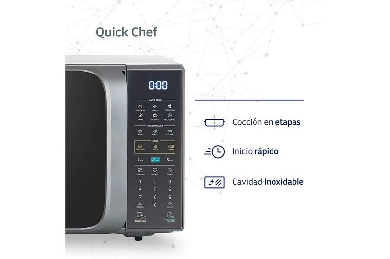 Horno-Microonda-Grill-BGH-28lts-Digital-B228DS20-Silver