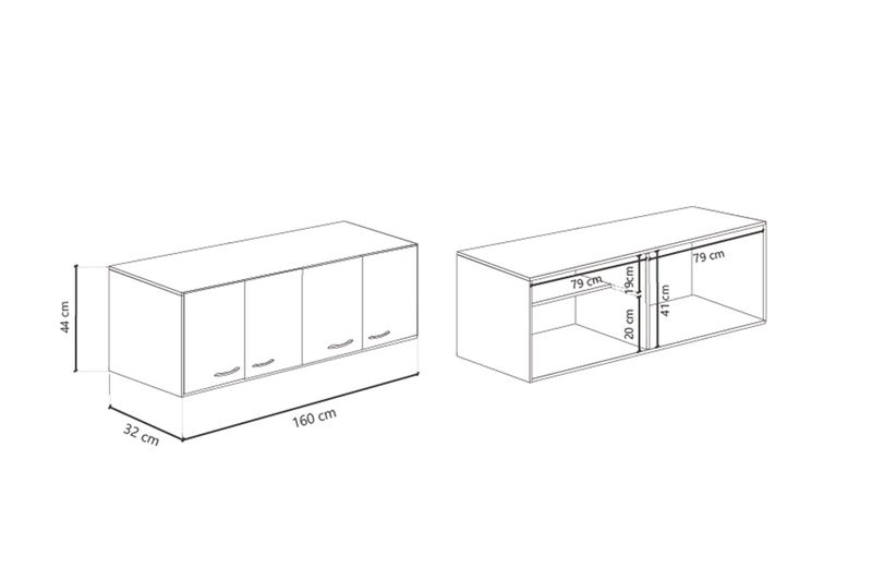 Alacena-DL626-con-4-Puertas-1.60m-Blanco-Delos