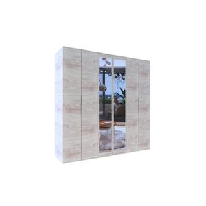 Placard DLE357 Reflex 6 Puertas de Abrir con Espejos Cascina Delos