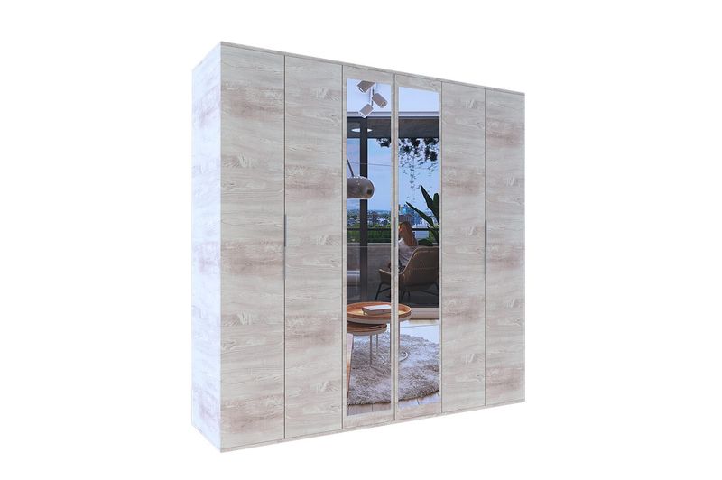 Placard-DPC357-Reflex-6-Puertas-de-Abrir-con-Espejos-Cascina-Delos