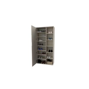 Zapatero Alto Duo DLD05 1 Puerta con Espejo Pino Cascina Delos