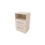 Mesa-de-Luz-DL205-2-cajones-Fineline-Crema-Delos