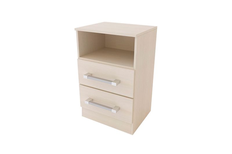 Mesa-de-Luz-DL205-2-cajones-Fineline-Crema-Delos