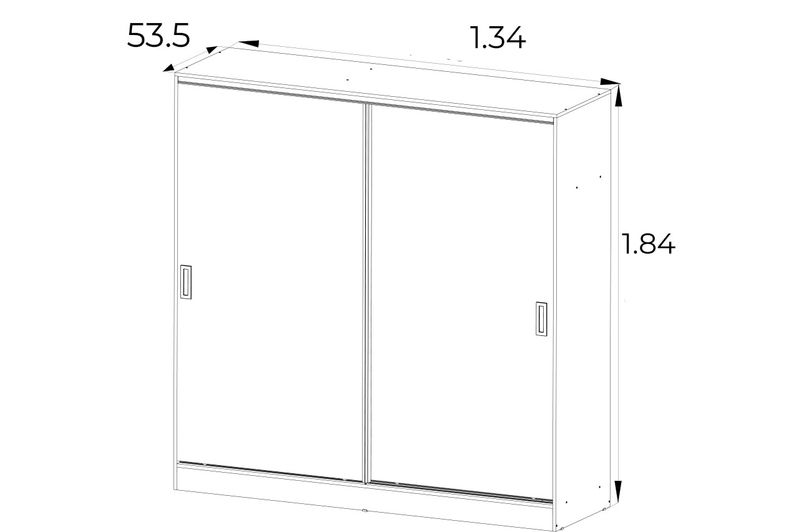 Placard-Corrediza-Suave-3161-Venecia-1.38x1.84mts-Orlandi