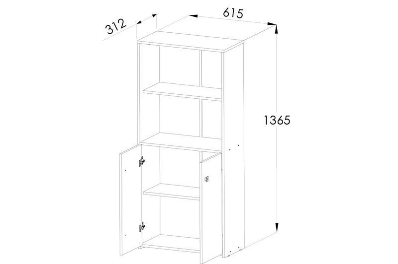 Biblioteca-2-Puertas-1.35mts-1450-Venecia-Orlandi-