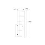 Biblioteca-2-Puertas-1.90mts-1422-Abedul-Orlandi