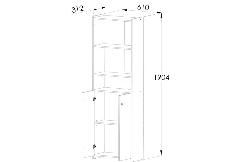 Biblioteca-2-Puertas-1.90mts-1422-Abedul-Orlandi