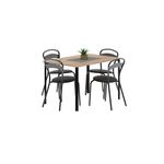 Mesa-de-Cano-Milano-Rectangular-120-Negro-Roble-Dielfe