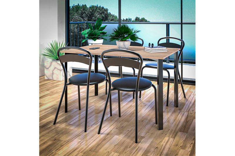 Mesa-de-Cano-Milano-Rectangular-120-Negro-Roble-Dielfe