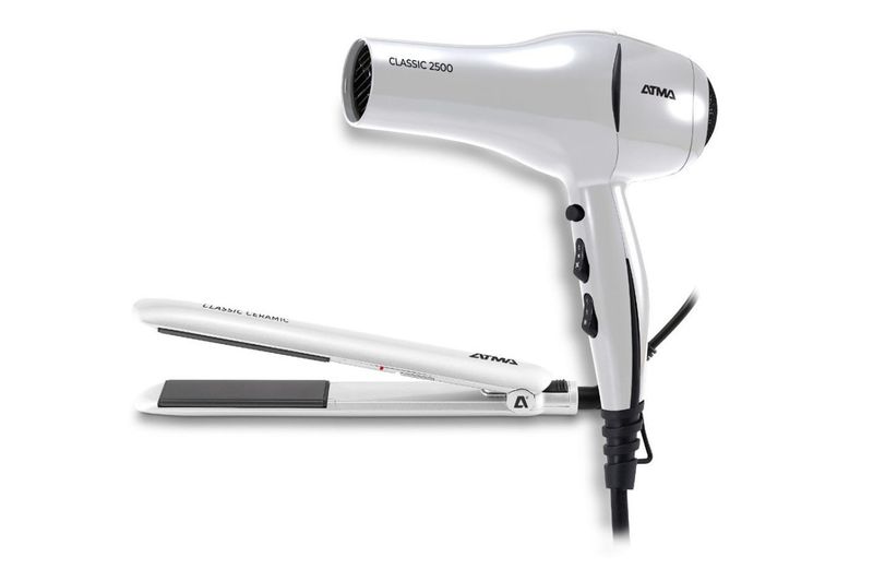 Set-Kit-Secador-de-Pelo---Planchita-de-Pelo-Atma-CK4015P-Blanco