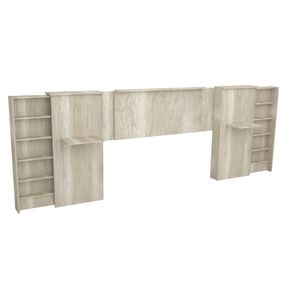 Respaldo Cabecera de Cama con compartimiento de guardado extensible