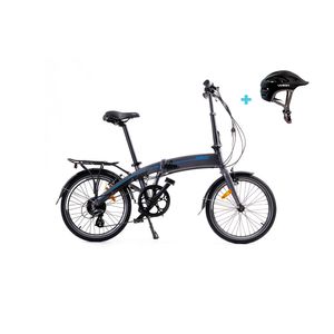 Bicicleta Electrica Plegable Kany E-bike EB-C20P-291 R20 Gris + Casco
