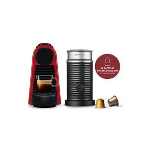 Cafetera Nespresso Essenza Mini Red A3KD30-AR-RE-NE2 + Aeroccino