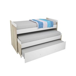 Cama Nido Triple 80 cm con Carrocama - 1702-3-8