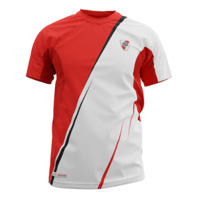 Remera de Entrenamiento Estadios 24 RIVER- LICENCIA CLUBES - Rojo-Blanco - XS