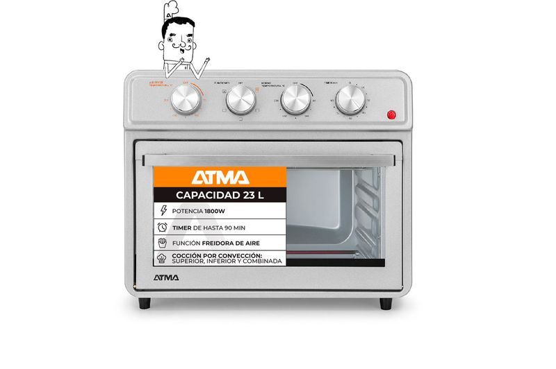 Horno-Electrico-Grill-y-Air-Fryer-Atma-91HGFA2323PI-23L-Silver
