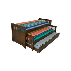 Cama Nido Triple  1 Plaza 20420 216 x 80 cm Muebcol Cedro