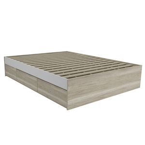 Cama Base de Colchon con 4 cajones 147 x 195 cm Helsinksy