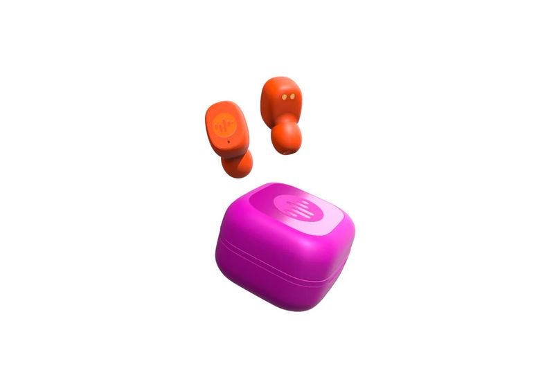 Auriculares-inalambricos-Stromberg-DYE-Naranja-Fucsia