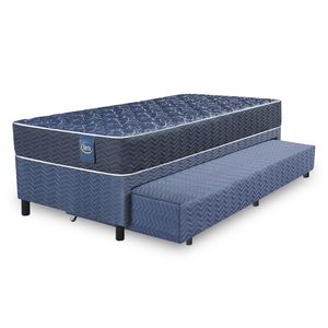 Bicama sommier y colchón de resortes 1 plaza Serta Classic 90x190