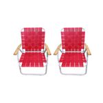 Sillon-Set-x2-Descansar-Acero-10002-Rojo