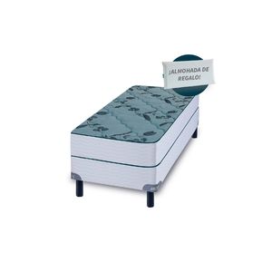 Sommier y Colchón de Espuma Numa Inducol 1 Plaza Numa 80x190 + 1 Almohada