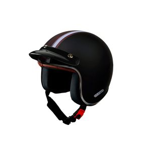 Casco Vértigo Vintage Maya 2 Talle S Negro Mate